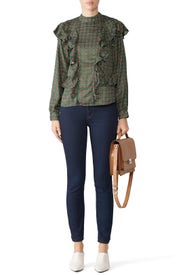 Printed Ruffle Top by Scotch & Soda