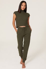 Malin Mock Neck Top by SKIN