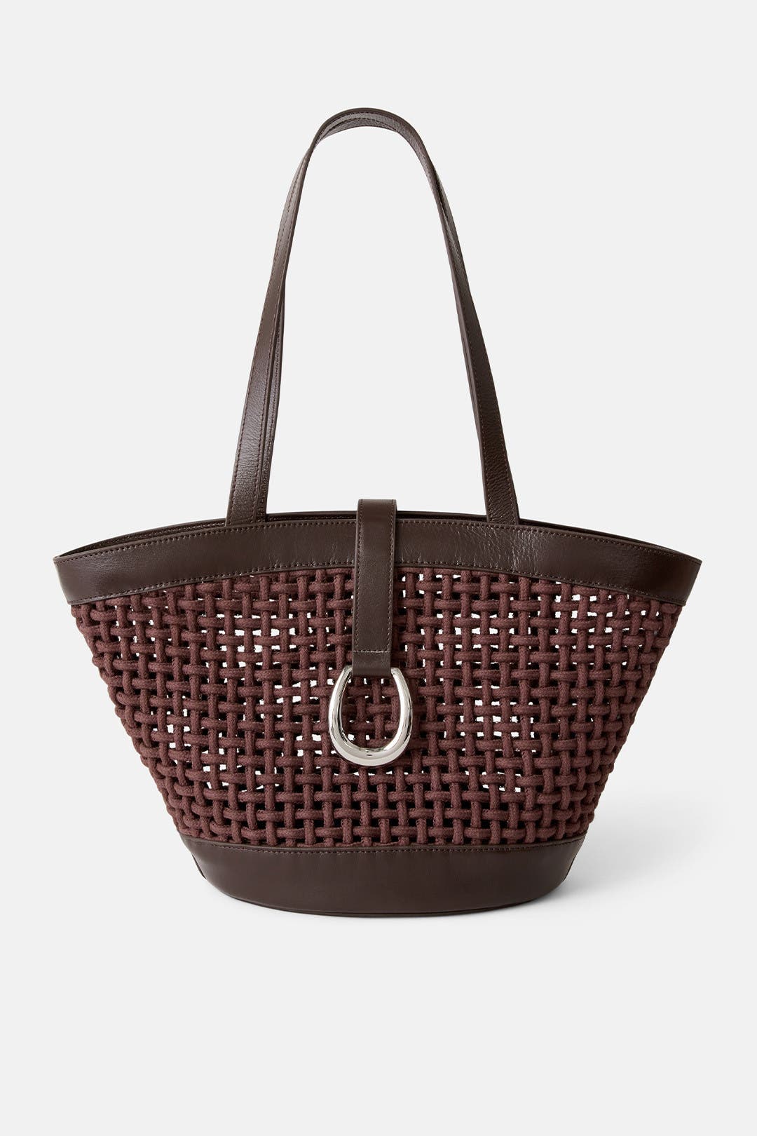 STAUD かごバッグ ブラウン Brown Vista Tote by Staud Accessories | Rent the Runway