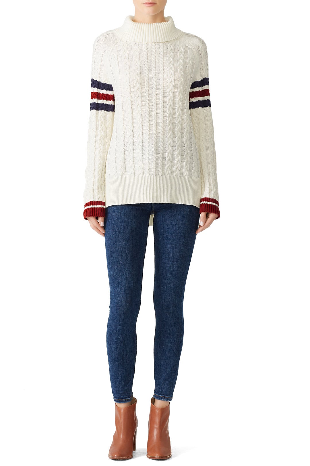 Ivory Cable Knit Sweater by Slate & Willow 0
