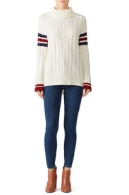 Ivory Cable Knit Sweater by Slate & Willow