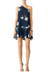 Floral Painted Drop Waist Dress by Amanda Uprichard