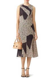 Geo Patchwork Dress by Cedric Charlier