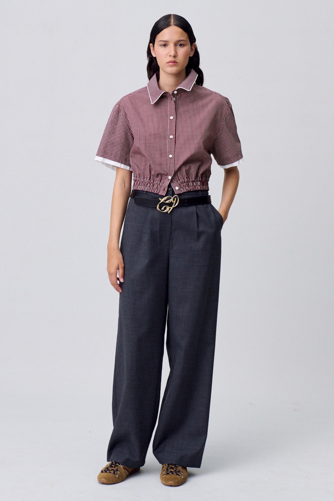 Short Checkered Shirt by Claudie Pierlot 0