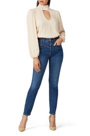 Cream Lina Top by Flynn Skye