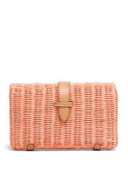 Neon Petal Rattan Clutch by J.Crew Accessories
