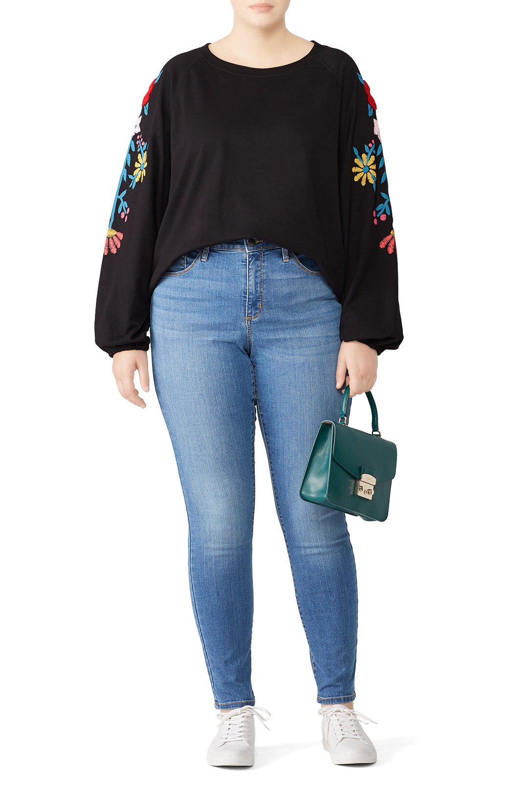 Hatix Floral Sweater by JUNAROSE 0