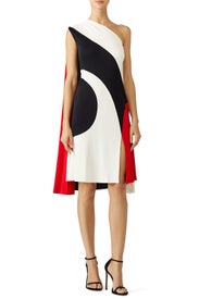 Multi Colorblocked Dress by NAEEM KHAN