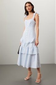 Tie Shoulder Midi Dress by Prabal Gurung x RTR