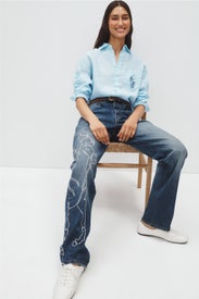 3X1 Rigid Denim Woven Straight Jeans by Polo Ralph Lauren