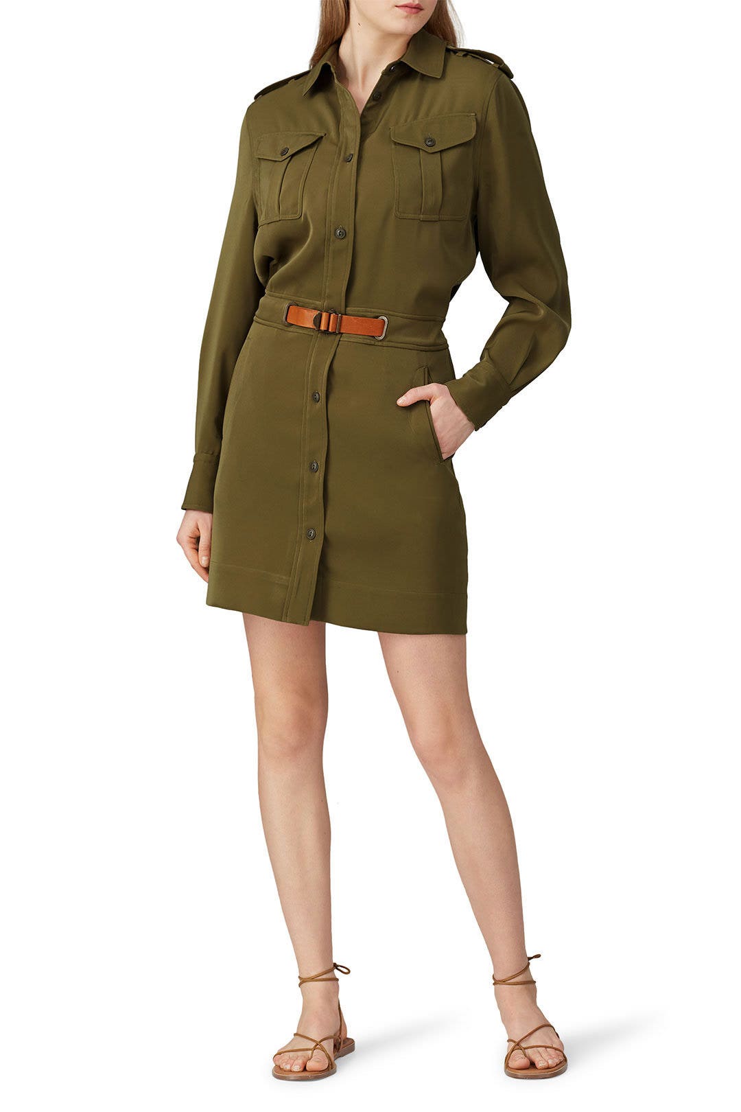 Green Caroline Dress by rag & bone 0