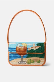 Sunset Spritz Tommy Beaded Bag by Staud Accessories