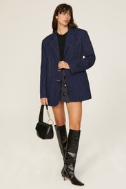 Agnes Denim Blazer by AFRM