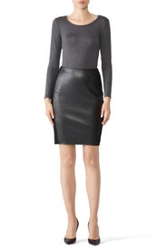 Tolstoy Eco-Leather Skirt by Bailey 44
