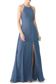 Slate Blue Kayla Gown by Jenny Yoo