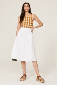 Hannah Gingham Apron Tank by Madewell