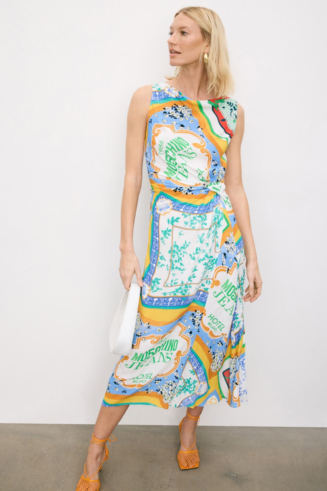 【関税＆送料込み】Moschino Crepe Dress Moschino Cheap & Chic New $995 Tweed Crepe Dress (Size: 44IT
