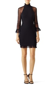 Black Spot Mesh Dress by Nicholas