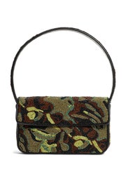 Camo Tommy Beaded Bag by Staud Accessories