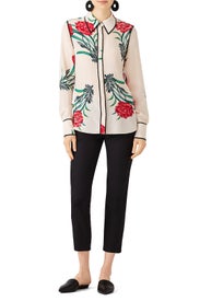 Farren Pearl Collared Shirt by Diane von Furstenberg