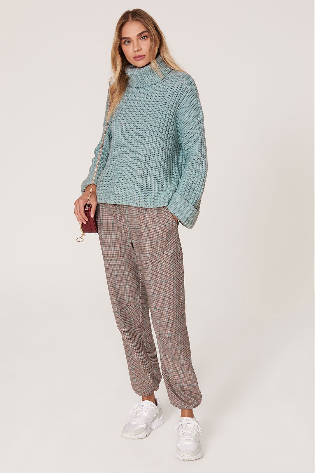 Wide Sleeve Turtleneck Sweater by 525 America 0