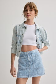 Mid-Thigh Mini Skirt by LEE