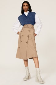 Blue Sweater Vest by Maison Margiela