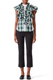 Irene Plaid Blouse by Marissa Webb