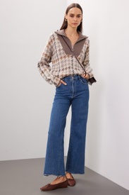 Luxe Houndstooth Sweater by NAADAM