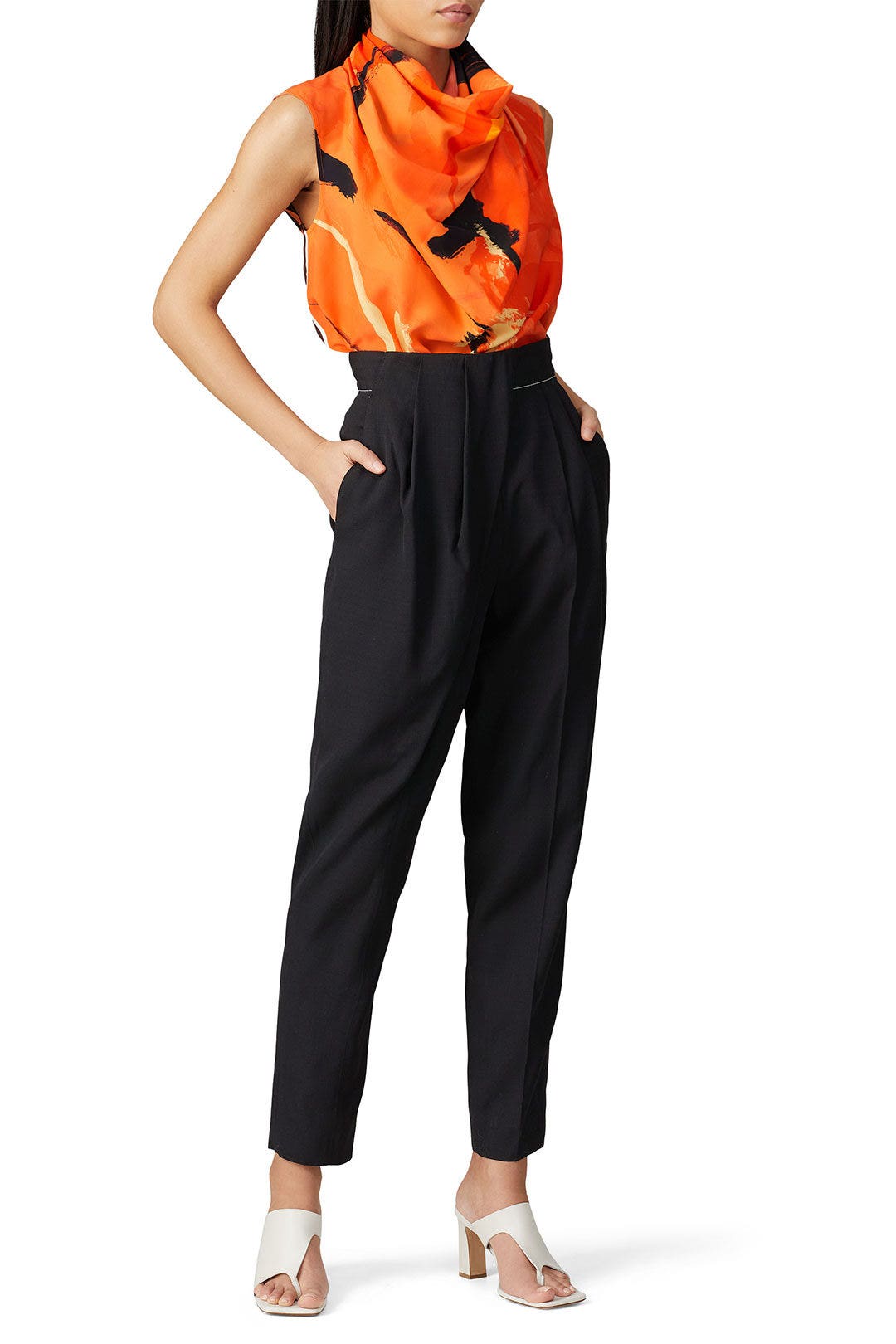 Marocaine Cowl Neck Top by Proenza Schouler 0