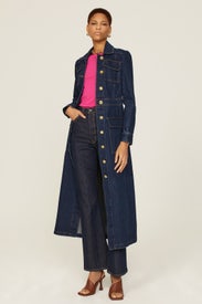 Denim Cargo Coat by Rosetta Getty