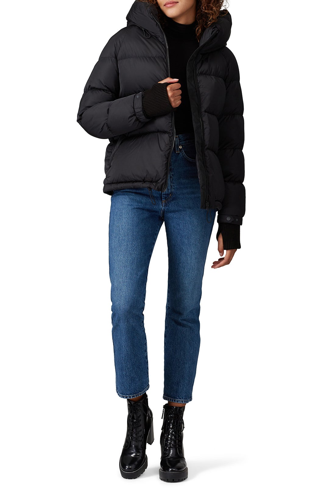 Black Sylivana Puffer Coat by SOIA & KYO 0