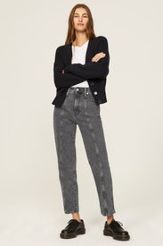 Black Seam Detail Jeans by Madewell