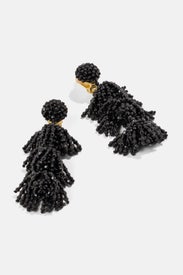 Triple Beaded Layer Earrings by Oscar de la Renta