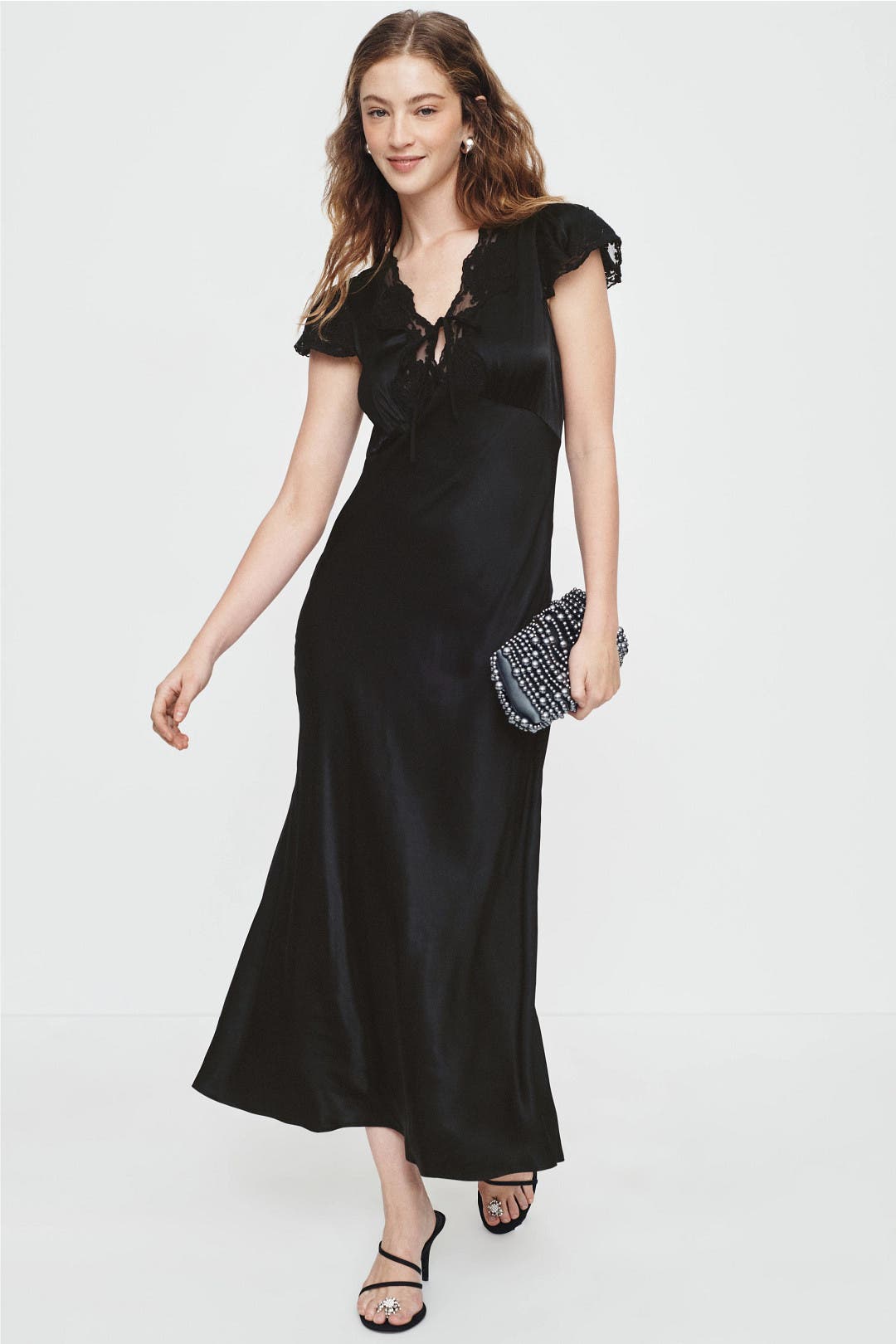 Lace Trim Midi Dress by Rixo x RTR | Rent the Runway