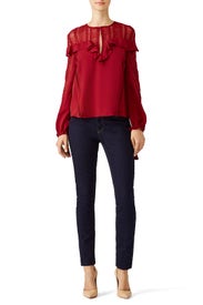 Merlot Sylvia Top by Rebecca Minkoff