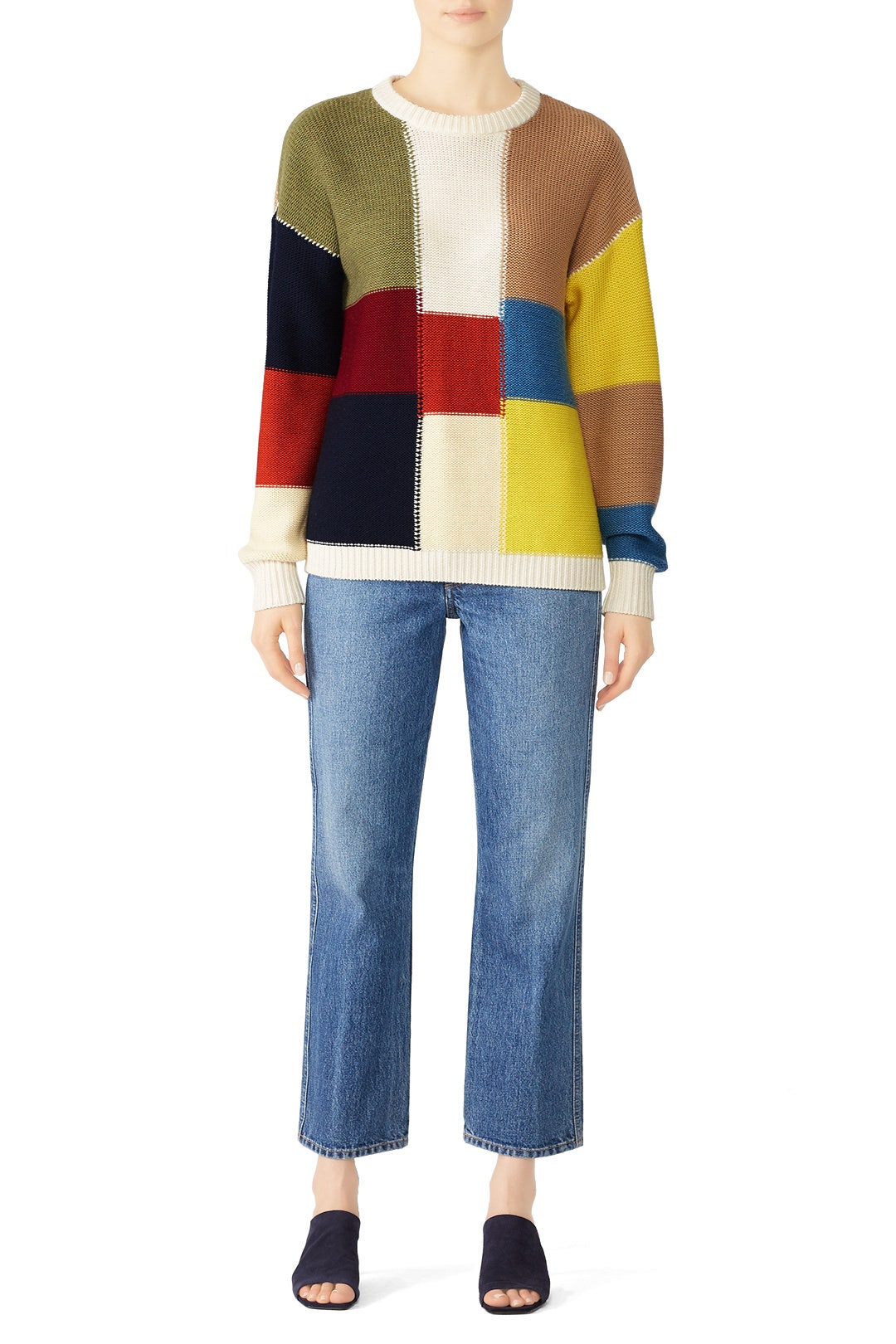 Patchwork Straight Sweater by See by Chloé 0