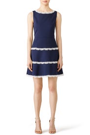 Lace Trim Ric Rac Dress by Sail to Sable