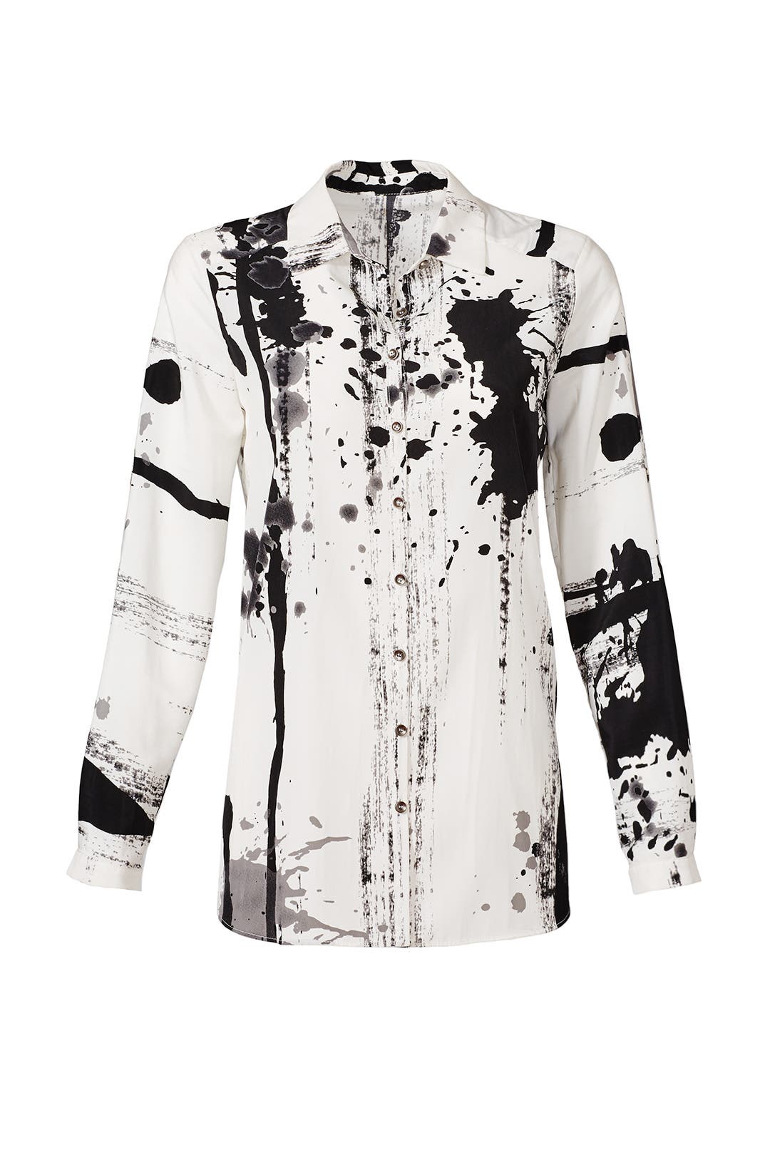 Dazzler Paint Splatter Shirt by Yoana Baraschi | Rent the Runway