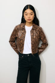 Conda Snakeskin Jacket by Area Stars