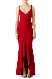 Red Sade Gown by Cinq à Sept