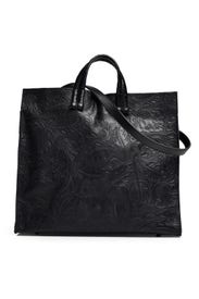 Black Floral Simple Tote by Clare V.