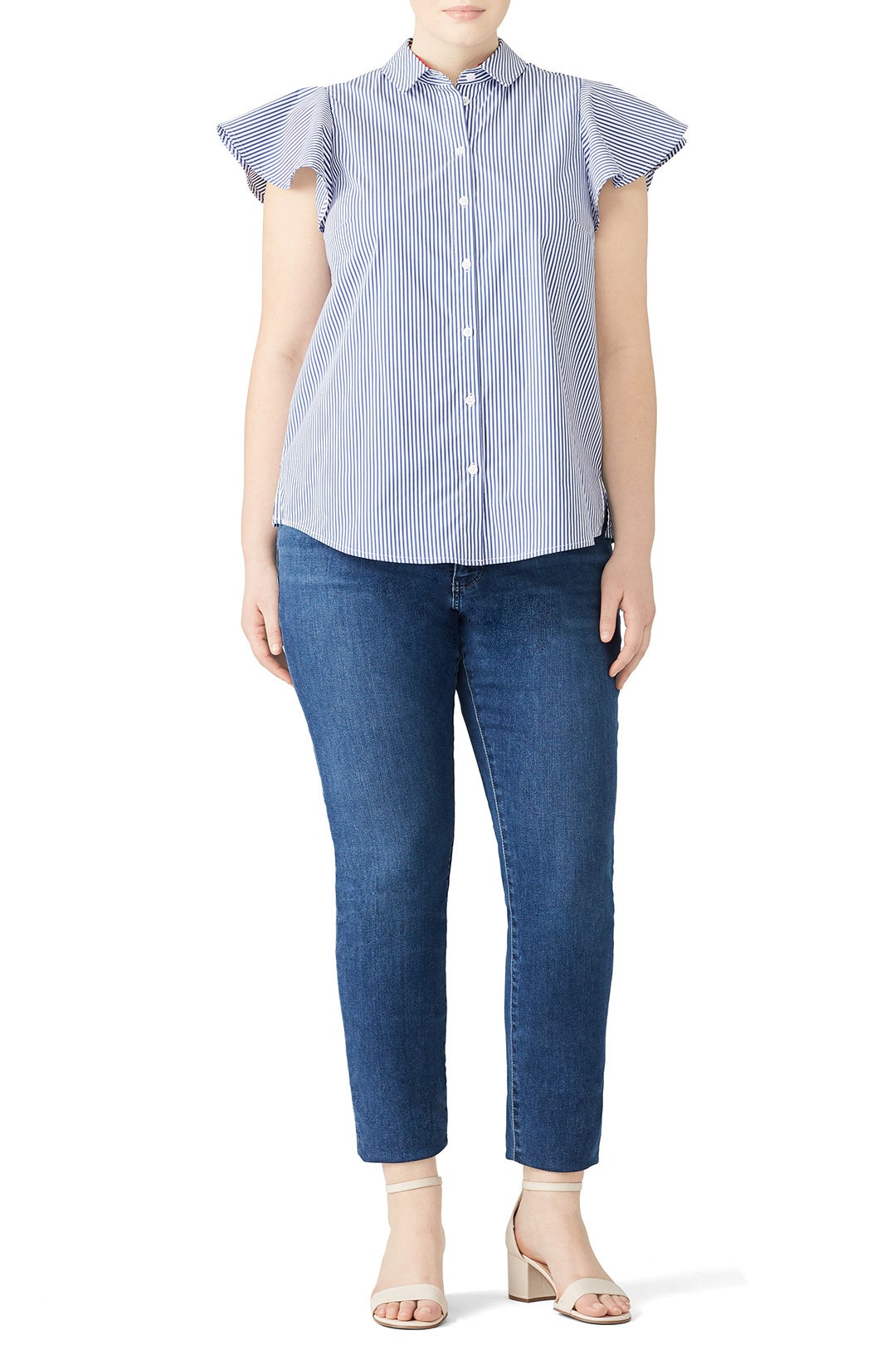 Button Down Shell Shirt by Draper James X ELOQUII 0
