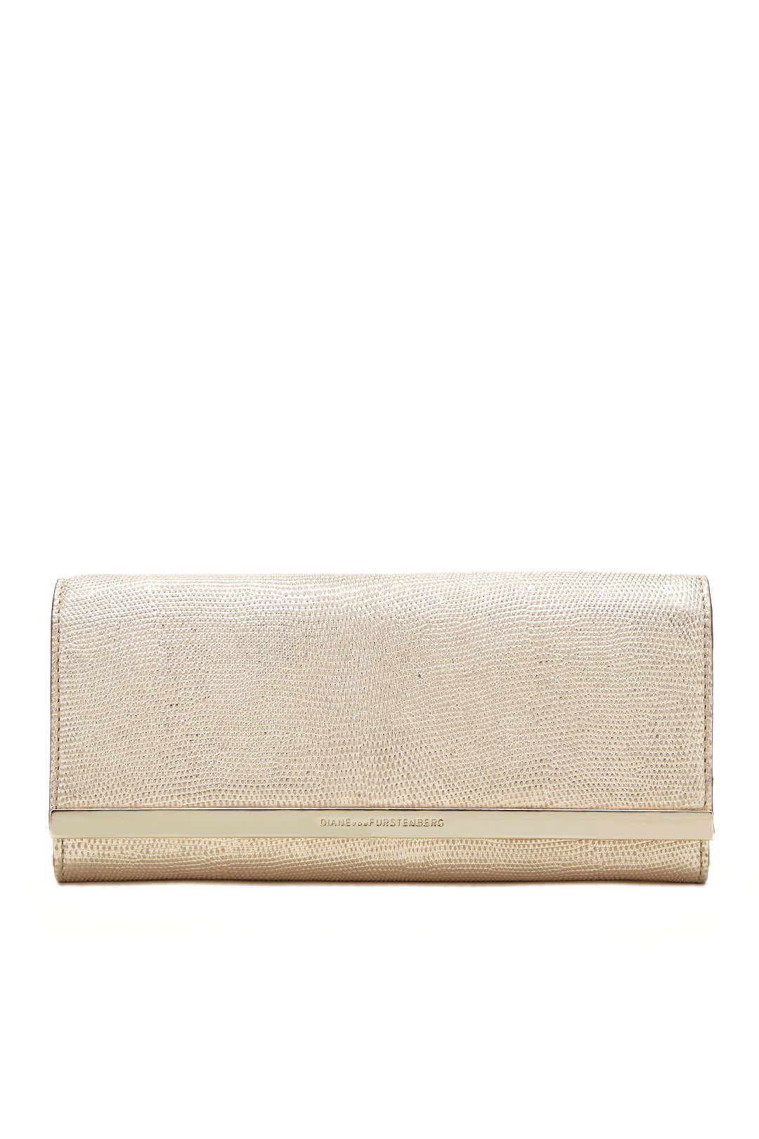 Light Gold Soirée Shimmer Clutch by Diane von Furstenberg Handbags 0