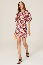 Floral Puff Sleeve Dress by Nicholas