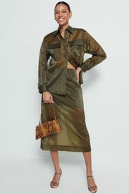 Organza Button Up Shirt by Rosetta Getty x RTR