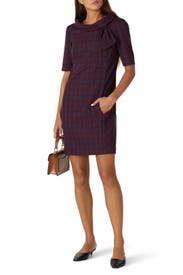 Plaid Delilah Dress by Trina Turk