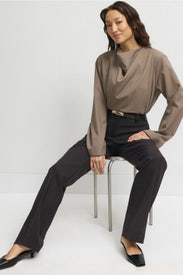 Straight Leg Trousers by Argent