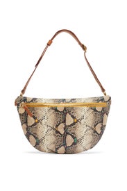 Snakeskin Grande Fanny Bag by Clare V.
