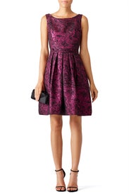 Abstract Printed Jacquard Dress by CYNTHIA STEFFE